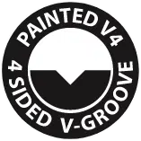 Painted V4 4-Sided V-Grooves